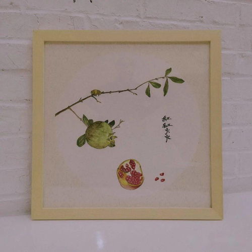 李小白藝術(shù)沙龍 | 畫一枝石榴，享福喜雙全，愿一生安寧